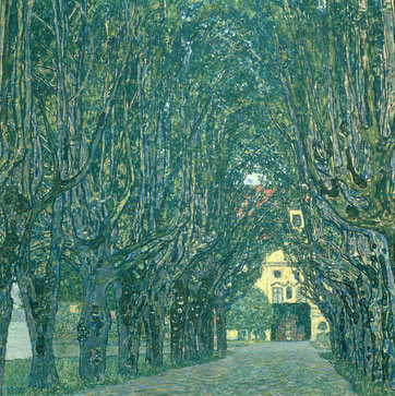 Allee vor Schloss Kammer Park Gustav Klimt